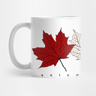 Vintage Autumn Leaves Mug